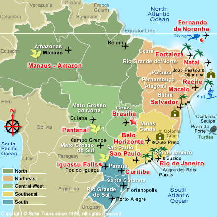 brasilien salvador karte
